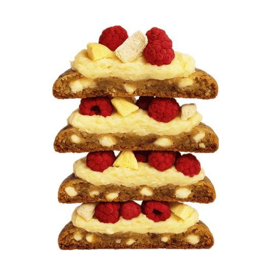 Raspberry, Pineapple, Coconut Dirty Dough