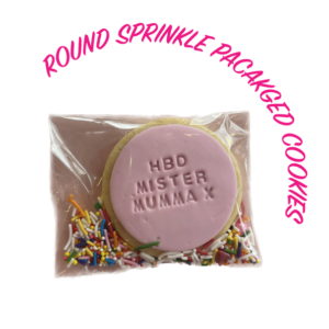 Round Classic Sprinkle Packaged Cookies