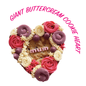 Giant Mum Buttercream Cookie Heart – Click & Collect only
